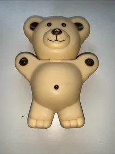 Vintage Teddy Grahams Kunststoff Snack Behälter für Kinder Brotdose 1999 Nabisco - Bild 1 von 5