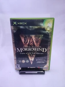 Elder Scrolls III: Morrowind Gioco dell'anno (Microsoft Xbox, 2003) con manuale - Foto 1 di 8