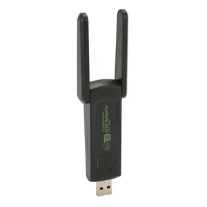 Wireless Network Card Adapter 1300Mbps 2.4G 5G Dual Band Double Antenna USB3. FY - Afbeelding 1 van 24