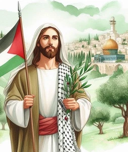 Gesù Cristo di Nazareth -8x10 -Foto Angelo Padre Stampa Cristiana- Palestina - Foto 1 di 2