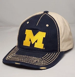 NEW Retro Brand Michigan Wolverines Stitched Worn Style Snapback Hat - Picture 1 of 7