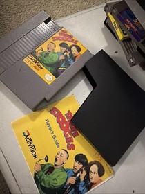 The Three Stooges (Nintendo 1989 NES) Cartridge Game & Manual  Tested NICE