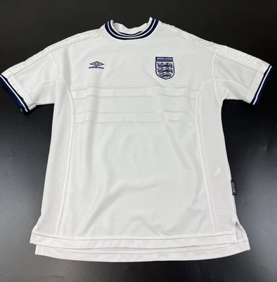 ENGLAND 1999 2000 HOME FOOTBALL SHIRT SOCCER JERSEY UMBRO SIZE XL - Image 1 of 4