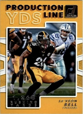 Donruss Production Line Yardage #10 2017 Le'Veon Bell - FB Foto 1 de 2