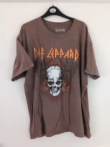 Def Leppard Lava Wash, Retro 2017 USA Edition Skull T Shirt Official Merch Large - Picture 1 of 5