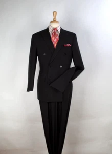 Royal Diamond Men's 2pc Double Breasted Business Suit - Picture 1 of 3