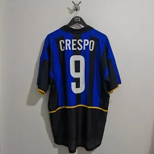 Inter 2002/03 SIGNED home jersey (Crespo #9) - XL - Foto 1 di 9