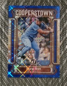 2023 DONRUSS Baseball George Brett 182/249 Blue Parallel Cooperstown Insert SSP