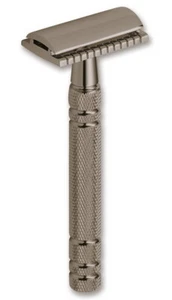 BORASO Gunmetal Grey CEPILLO DE AFEITAR BÖKER Afeitadora de doble hoja BOKER Solingen - Imagen 1 de 1
