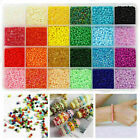 24000 Pcs 3mm Glass Seed Beads 24 Colors Loose Beads Kit Bracelet Beads Art New