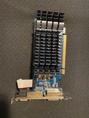 ASUS EN210 SILENT/DI/1GD3/V2(LP)1GB DDR3 PCIE 2.0VGA HDMI DVI-I GRAPCARD ULEB2-2 - Image 1 of 3