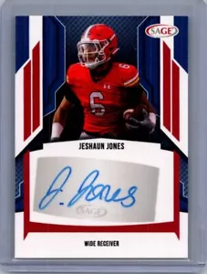 2024 SAGE HIT #A-JJ4 Jeshaun Jones Autographs RED - Picture 1 of 2