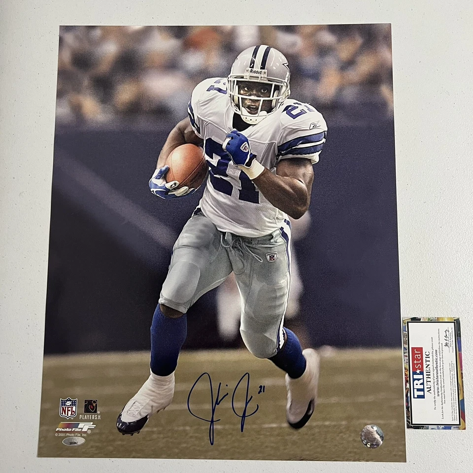 Julius Jones Signed Autographed Dallas Cowboys 16X20 Photo TRISTAR Coa NFL - Image 1 of 1