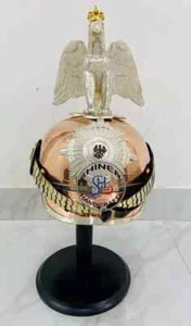 Eagle Face Helmet German Pickelhaube Copper Brass Helmet Prussian Officers Eagle - Picture 1 of 8