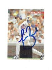 Signed Autographed TODD ZEILE Chicago Cubs 1996 Donruss Card #277 w/COA