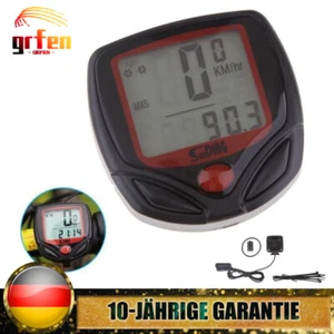 Fahrradcomputer Fahrradtacho Radcomputer Kilometerzähler Tachometer Radfahren - Bild 1 von 14
