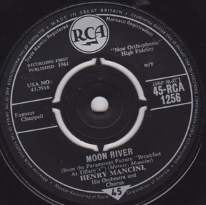 Henry Mancini – Moon River (RCA 1961) 7" vinyl single VG/- - Picture 1 of 4
