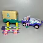 Vintage Animal Hospital Horse Rescue Car & Trailer with Doll INCOMPLETE No Horse