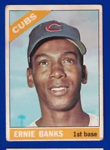 Ernie Banks Cubs 1966 Topps #110 Bueno - Imagen 1 de 2