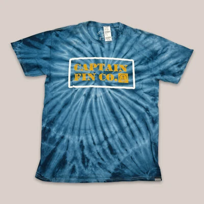 Camiseta Captain Fin Co. Azul Marino Tie Dye Ancla - Para Hombre Mediana - Nueva con Etiquetas Foto 1 de 4