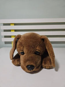 DOG PLUSH TOY CADBERRY RUSS DOG BROWN RED SCARF 45CM LONG - Picture 1 of 5