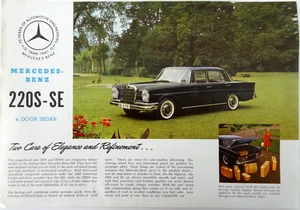 Mercedes-Benz 220 SE 1961 sedán de 4 puertas hoja de ventas folleto - Imagen 1 de 2