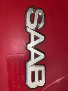 Placa de identificación Saab OEM 9000 letras areo emblema insignia logotipo placa de identificación AA78 - Imagen 1 de 5