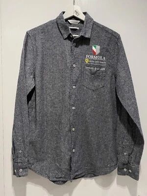Samsoe & Samsoe Formula ONE Ferrari Racing Liam DA shirt Men sz S READ DESCRIPTN - Image 1 of 4
