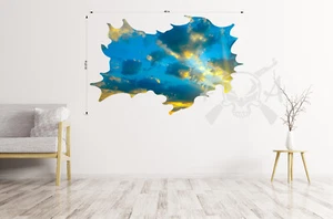 Clouds Blue Sky Wall/Ceiling Cover Wrap Vinyl Decal Sticker - Picture 1 of 1