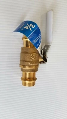 Válvula de bola de latón Watts 3/4" LFFBV-3-Press-M2 Foto 1 de 3