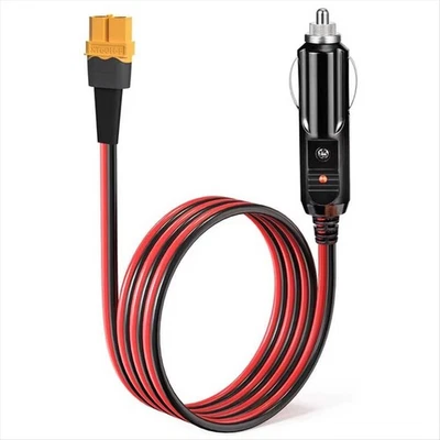 XT60 Female to 12V 24V Car Cigarette Lighter Plug Charging Cable Connector 14AWG - Image 1 of 4