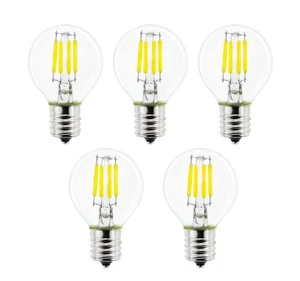 5-Pack S11 LED Bulbs E17 Intermediate Base Edison Globe Light Bulbs 40 Watt E... - Picture 1 of 9