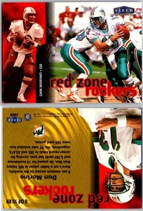 1998 Fleer Traditions DAN MARINO Red Zone Rockers #8RR Miami Dolphins HOF - Picture 1 of 1
