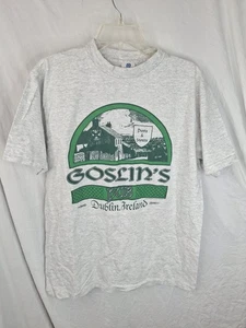 Camiseta para hombre Goslin's Pub Dublín, Irlanda 1993 vintage rara talla L grande - Imagen 1 de 5