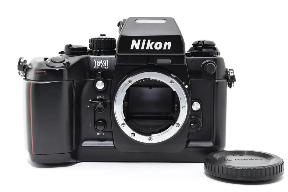 [CASI COMO NUEVO con Tapa] Nikon F4 Negro 35mm SLR Cámara Fotográfica Cuerpo Montaje F de JAPÓN Foto 1 de 4