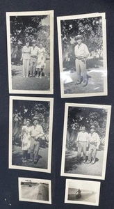 (6) Vintage 1940’s Snapshots Photos WWII Handsome Police & Motorcycle - Picture 1 of 11