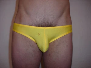 Slip Jaune NEOFAN tour de taille 60-85 cm peut servir maillot de bain Ref 1105 - Imagen 1 de 4