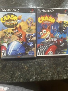 Crash Tag Team Racing And Crash Nitro Racing - PS2 Sony PlayStation - Picture 1 of 6