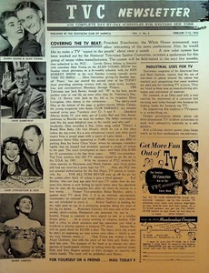 TVC Newsletter February 7 1953 Mindy Carson Dawn Adams Kid Gavilan Alan Young - Imagen 1 de 3