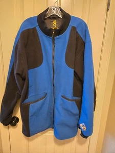 Browning Hunting Shooting Jacket Softshell Mens Sz 2XL Blue Black - Picture 1 of 6