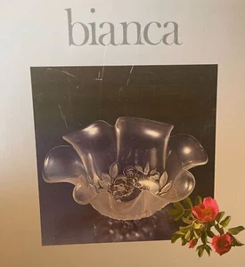 VTG Mikasa Bianca Rosella Fluted Decorative Clear Glass Hostess Serving Bowl - Picture 1 of 12