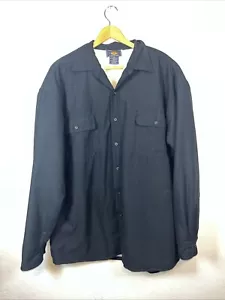 NWT Vintage Route 66 sherpa lined Jacket Denim Size XL Coat Buttons Black - Picture 1 of 16
