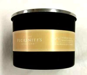 3 Wick Pecksniff’s England No 1 TOBACCO & WHITE WOOD Candle 10 OZ NEW! - Picture 1 of 3