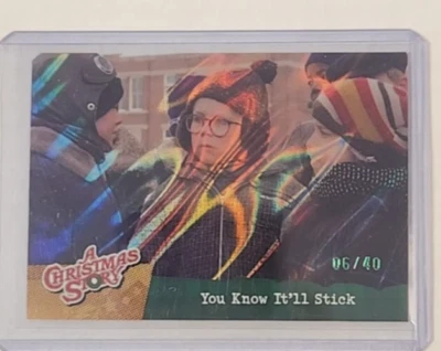 2024 A Christmas Story GREEN ICE FOIL SP "You Know It'll Stick" /40 No. 7 - Image 1 of 2