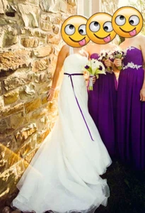 Hochzeitskleid Brautkleid weiß von Tres Chic Größe S/M, 175cm - Bild 1 von 16