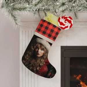 Inspired Taylor Swift Christmas Stocking - Picture 1 of 9