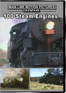 100 Steam Engines DVD NEW Main Line Locomotives Almost 2 hours! - Imagen 1 de 1