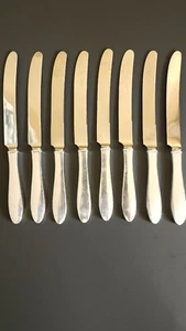 Set Coltelli Manicotto Argento Internazionale Acciaio Inox e Argento Sterling 8 - Foto 1 di 8