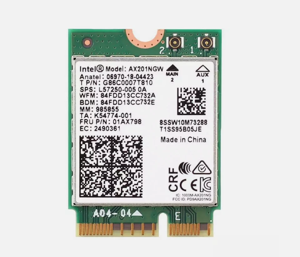 Intel Killer 1650i Wireless Wi-Fi 6 Bluetooth 5 AX201NGW ND6M1 #WIF 004 - image 1 of 1