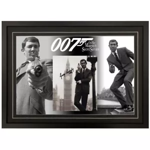 GEORGE LAZENBY HAND SIGNED & FRAMED JAMES BOND 007 PHOTO DISPLAY #3 PROOF - Bild 1 von 3